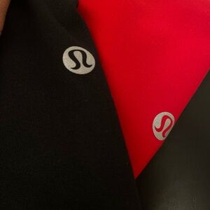 Lululemon Black and Red Leggings